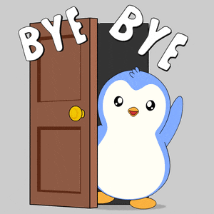 Penguin Says Bye Bye and Leaves