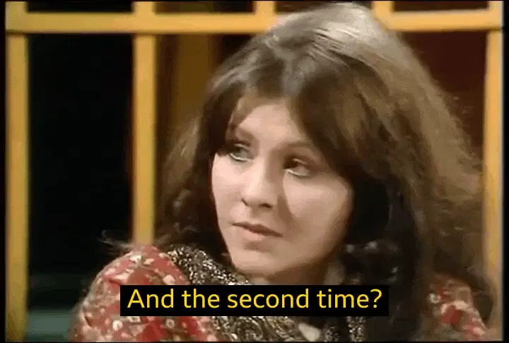 Anitia asks what the second time was