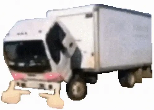 Truck with Pointing Fingers