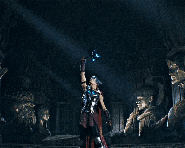 Mighty Thor Summons Lightning with Mjolnir
