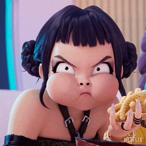 Annoyed Zoey from Kpop Demon Hunters