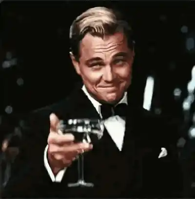Man Toasting with Champagne