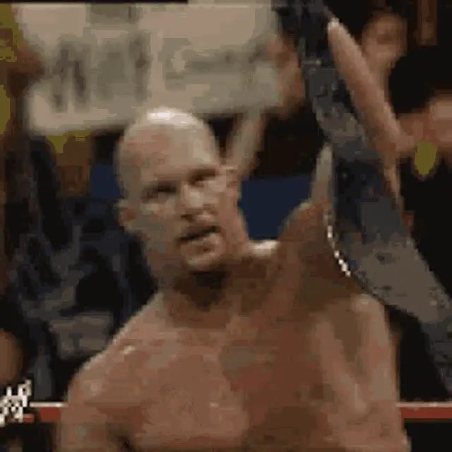 Stone Cold Steve Austin Celebrates with Beer & Belt