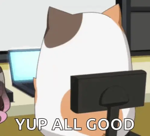 Kawaii Cat Thumbs Up: Yup All Good! – free memes GIF download | meme platform