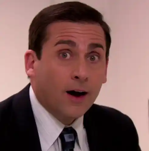Michael Scott Shocked Happy Reaction