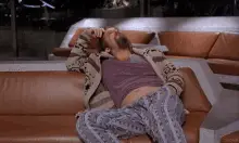 The Dude is Bored in The Big Lebowski