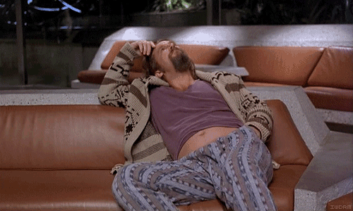 The Dude is Bored in The Big Lebowski