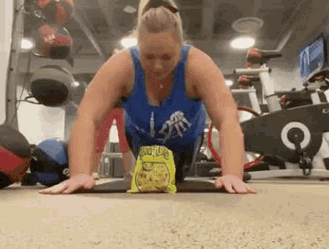 Adorkably Mandy's Funyuns Push-Up Workout