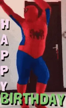 Spider-Man Happy Birthday Dance – birthday memes meme GIF free download no watermark 2026
