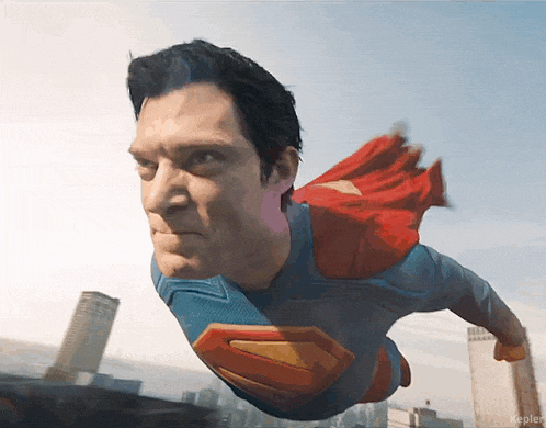Superman (David Corenswet) Takes Flight