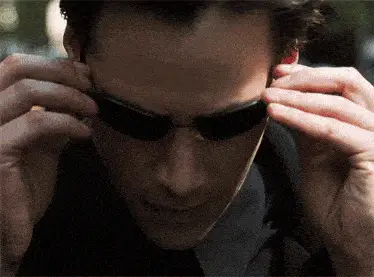 Keanu Reeves as Neo in The Matrix