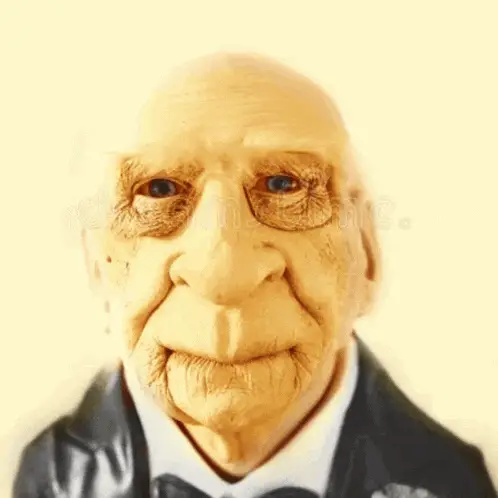 Old Man Staring At Camera
