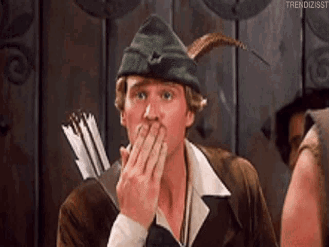 Robin Hood's Charming Blow Kiss