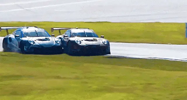 Porsche Racing Crash: Intense Track Action