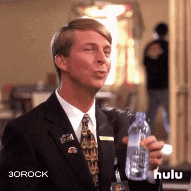 Nervous Nilly (30 Rock) Spills Water