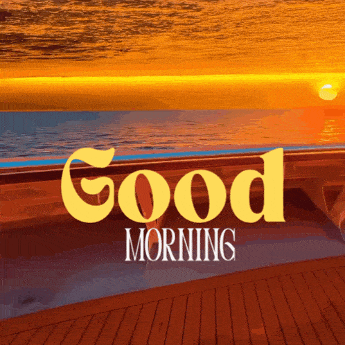 Good Morning Sunrise Over Ocean