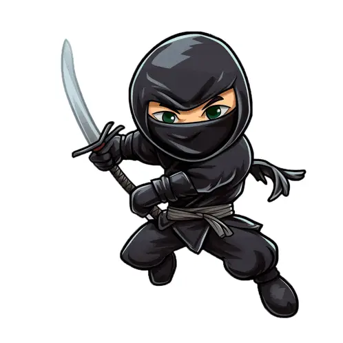 Afa Assassin: Chibi Ninja with Katana Sword
