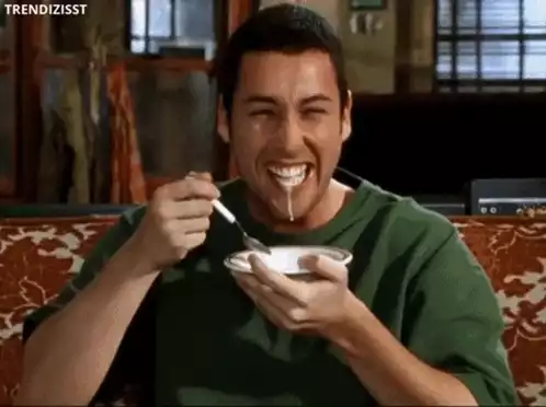 Adam Sandler's Hilarious Cereal Spit Take
