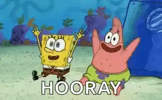 Spongebob and Patrick Star Celebrate