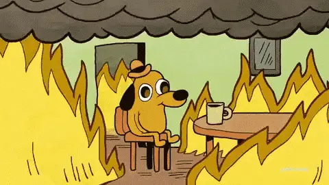 This is Fine Dog Meme