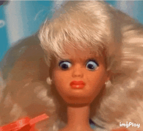 Barbie Doll's Surprised Disgusted Look