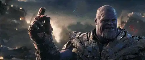 Thanos Snap from Avengers Endgame