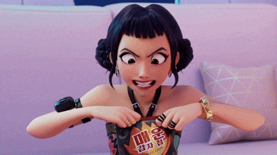 Kpop Demon Hunters: Gothcci Eating Snacks