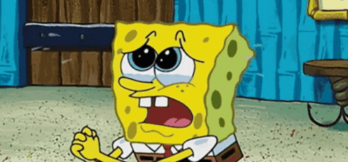 Spongebob Begging and Crying