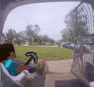 Minecraft Steve Prank: Woman Steals Character – minecraft memes meme GIF free download no watermark 2026