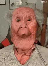 Velha Veia: Smiling Elderly Mask