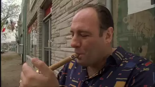 The Sopranos: Tony Soprano Smoking Cigar