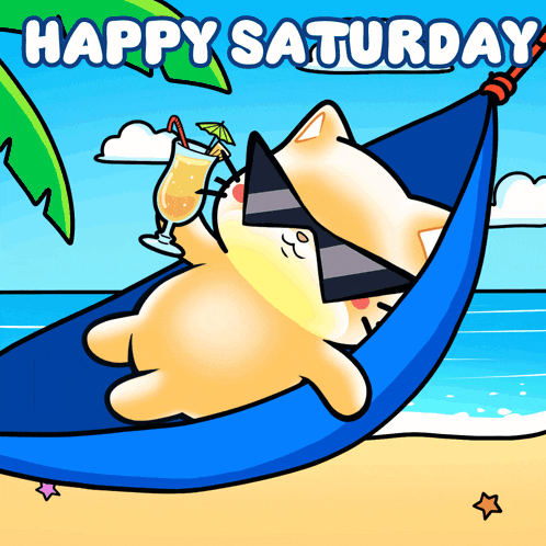 Mochi Mochimon: Happy Saturday Cat