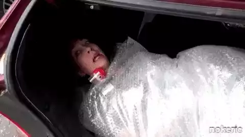 Kidnap: Woman Wrapped in Bubble Wrap