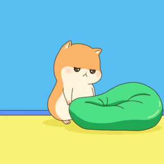 Tired Hamster Takes a Nap