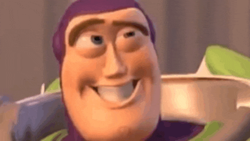 Buzz Lightyear Oh Yeah Smirking