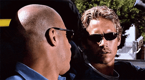 Brian O'Conner & Dom Toretto in Car