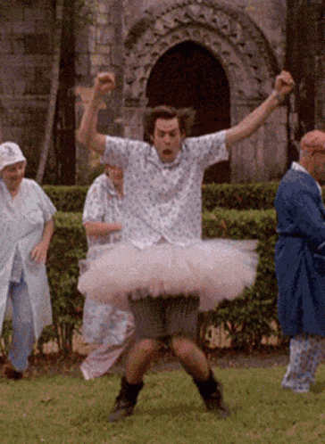 Ace Ventura Dancing in a Tutu