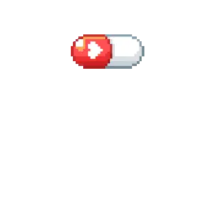 Pill Bursting with Hearts Sticker