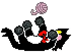 Pluey Mike Deltarune Pixel Art Sticker