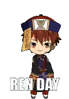 Renday Chiaren Sticker with Magical Flames