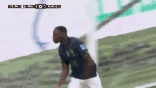 Kolo Muani in France vs Morocco Match