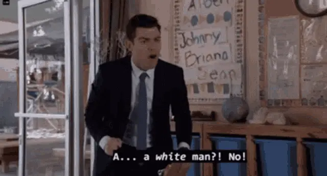 Schmidt's Shocked Reaction: 'A White Man?! No!'