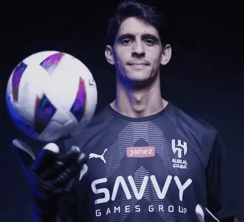 Yassine Bounou Bono with Al Hilal Soccer Ball