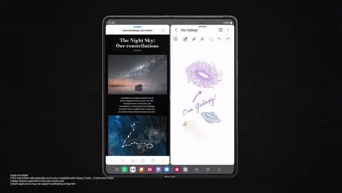 Samsung Galaxy Z Fold 5: Multitasking with S Pen
