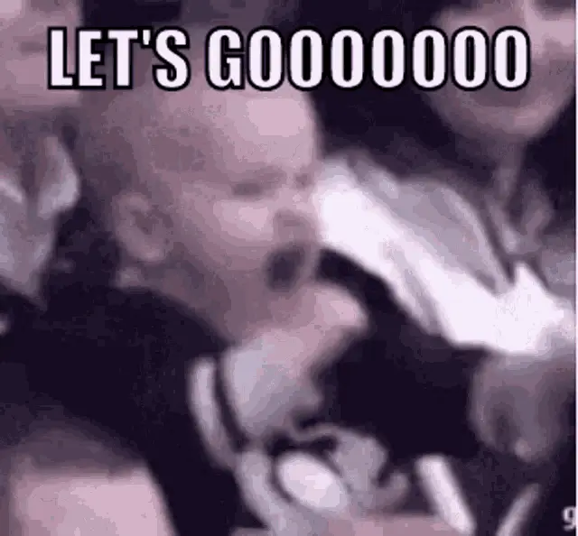 Excited Baby Cheers 'LET'S GOOOOOOO!' at Game