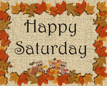 Happy Saturday Autumn Sign