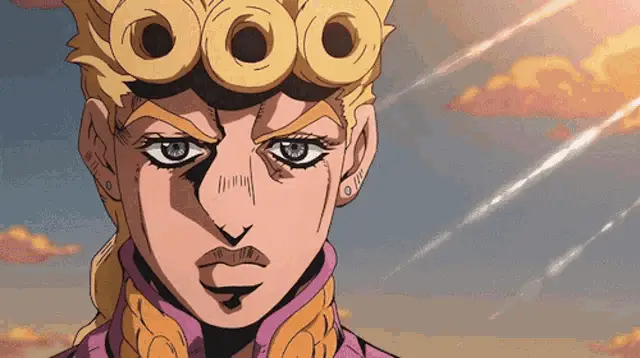 Giorno Giovanna's Intense Gaze