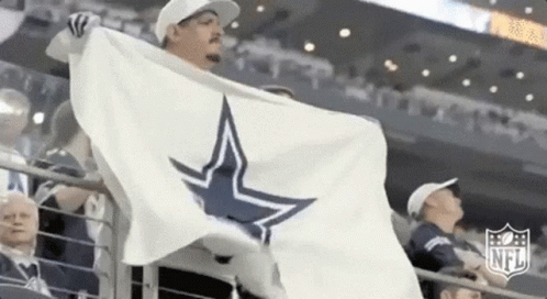 Dallas Cowboys Fan Waving Flag – free GIF download | meme platform | memes GIF