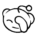 Reddit Snoo Facepalm Funny Meme Sticker