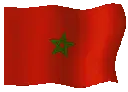 Waving Morocco Flag Sticker
